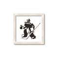 Picture of Goalie Silhouette _GroupedProduct_Square_Mini_ _GroupedProduct_Square_Framed_Matted_