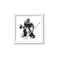 Picture of Goalie Silhouette _GroupedProduct_Square_Mini_ _GroupedProduct_Square_Framed_Matted_