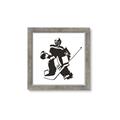 Picture of Goalie Silhouette _GroupedProduct_Square_Mini_ _GroupedProduct_Square_Framed_Matted_