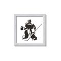 Picture of Goalie Silhouette _GroupedProduct_Square_Mini_ _GroupedProduct_Square_Framed_Matted_