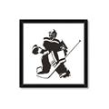Picture of Goalie Silhouette _GroupedProduct_Square_Mini_ _GroupedProduct_Square_Framed_Matted_