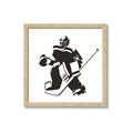 Picture of Goalie Silhouette _GroupedProduct_Square_Mini_ _GroupedProduct_Square_Framed_Matted_