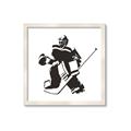 Picture of Goalie Silhouette _GroupedProduct_Square_Mini_ _GroupedProduct_Square_Framed_Matted_