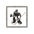 Picture of Goalie Silhouette _GroupedProduct_Square_Mini_ _GroupedProduct_Square_Framed_Matted_