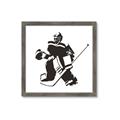Picture of Goalie Silhouette _GroupedProduct_Square_Mini_ _GroupedProduct_Square_Framed_Matted_