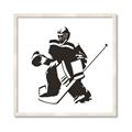 Picture of Goalie Silhouette _GroupedProduct_Square_Mini_ _GroupedProduct_Square_Framed_Matted_