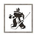 Picture of Goalie Silhouette _GroupedProduct_Square_Mini_ _GroupedProduct_Square_Framed_Matted_
