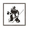 Picture of Goalie Silhouette _GroupedProduct_Square_Mini_ _GroupedProduct_Square_Framed_Matted_