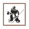 Picture of Goalie Silhouette _GroupedProduct_Square_Mini_ _GroupedProduct_Square_Framed_Matted_