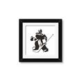 Picture of Goalie Silhouette _GroupedProduct_Square_Mini_ _GroupedProduct_Square_Framed_Matted_
