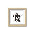 Picture of Goalie Silhouette _GroupedProduct_Square_Mini_ _GroupedProduct_Square_Framed_Matted_