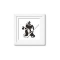 Picture of Goalie Silhouette _GroupedProduct_Square_Mini_ _GroupedProduct_Square_Framed_Matted_