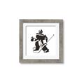 Picture of Goalie Silhouette _GroupedProduct_Square_Mini_ _GroupedProduct_Square_Framed_Matted_