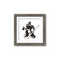 Picture of Goalie Silhouette _GroupedProduct_Square_Mini_ _GroupedProduct_Square_Framed_Matted_