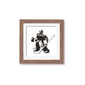 Picture of Goalie Silhouette _GroupedProduct_Square_Mini_ _GroupedProduct_Square_Framed_Matted_
