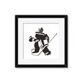 Picture of Goalie Silhouette _GroupedProduct_Square_Mini_ _GroupedProduct_Square_Framed_Matted_