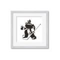 Picture of Goalie Silhouette _GroupedProduct_Square_Mini_ _GroupedProduct_Square_Framed_Matted_