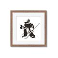 Picture of Goalie Silhouette _GroupedProduct_Square_Mini_ _GroupedProduct_Square_Framed_Matted_