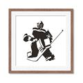 Picture of Goalie Silhouette _GroupedProduct_Square_Mini_ _GroupedProduct_Square_Framed_Matted_