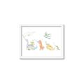 Picture of Dino Parade I _GroupedProduct_Rectangle_Landscape_Mini_ _GroupedProduct_Rectangle_Landscape_Framed_Matted_