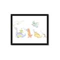 Picture of Dino Parade I _GroupedProduct_Rectangle_Landscape_Mini_ _GroupedProduct_Rectangle_Landscape_Framed_Matted_