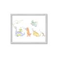 Picture of Dino Parade I _GroupedProduct_Rectangle_Landscape_Mini_ _GroupedProduct_Rectangle_Landscape_Framed_Matted_