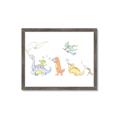 Picture of Dino Parade I _GroupedProduct_Rectangle_Landscape_Mini_ _GroupedProduct_Rectangle_Landscape_Framed_Matted_