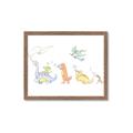 Picture of Dino Parade I _GroupedProduct_Rectangle_Landscape_Mini_ _GroupedProduct_Rectangle_Landscape_Framed_Matted_