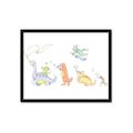 Picture of Dino Parade I _GroupedProduct_Rectangle_Landscape_Mini_ _GroupedProduct_Rectangle_Landscape_Framed_Matted_