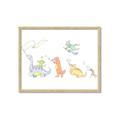 Picture of Dino Parade I _GroupedProduct_Rectangle_Landscape_Mini_ _GroupedProduct_Rectangle_Landscape_Framed_Matted_