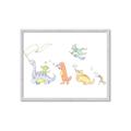 Picture of Dino Parade I _GroupedProduct_Rectangle_Landscape_Mini_ _GroupedProduct_Rectangle_Landscape_Framed_Matted_