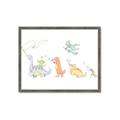 Picture of Dino Parade I _GroupedProduct_Rectangle_Landscape_Mini_ _GroupedProduct_Rectangle_Landscape_Framed_Matted_