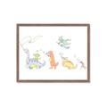 Picture of Dino Parade I _GroupedProduct_Rectangle_Landscape_Mini_ _GroupedProduct_Rectangle_Landscape_Framed_Matted_