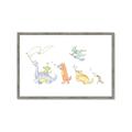 Picture of Dino Parade I _GroupedProduct_Rectangle_Landscape_Mini_ _GroupedProduct_Rectangle_Landscape_Framed_Matted_