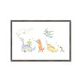 Picture of Dino Parade I _GroupedProduct_Rectangle_Landscape_Mini_ _GroupedProduct_Rectangle_Landscape_Framed_Matted_