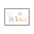 Picture of Dino Parade I _GroupedProduct_Rectangle_Landscape_Mini_ _GroupedProduct_Rectangle_Landscape_Framed_Matted_