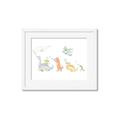Picture of Dino Parade I _GroupedProduct_Rectangle_Landscape_Mini_ _GroupedProduct_Rectangle_Landscape_Framed_Matted_