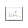 Picture of Dino Parade I _GroupedProduct_Rectangle_Landscape_Mini_ _GroupedProduct_Rectangle_Landscape_Framed_Matted_