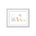 Picture of Dino Parade I _GroupedProduct_Rectangle_Landscape_Mini_ _GroupedProduct_Rectangle_Landscape_Framed_Matted_
