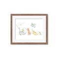 Picture of Dino Parade I _GroupedProduct_Rectangle_Landscape_Mini_ _GroupedProduct_Rectangle_Landscape_Framed_Matted_