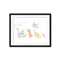 Picture of Dino Parade I _GroupedProduct_Rectangle_Landscape_Mini_ _GroupedProduct_Rectangle_Landscape_Framed_Matted_