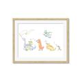 Picture of Dino Parade I _GroupedProduct_Rectangle_Landscape_Mini_ _GroupedProduct_Rectangle_Landscape_Framed_Matted_