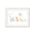Picture of Dino Parade I _GroupedProduct_Rectangle_Landscape_Mini_ _GroupedProduct_Rectangle_Landscape_Framed_Matted_
