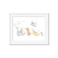 Picture of Dino Parade I _GroupedProduct_Rectangle_Landscape_Mini_ _GroupedProduct_Rectangle_Landscape_Framed_Matted_