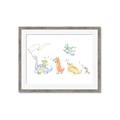 Picture of Dino Parade I _GroupedProduct_Rectangle_Landscape_Mini_ _GroupedProduct_Rectangle_Landscape_Framed_Matted_