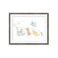 Picture of Dino Parade I _GroupedProduct_Rectangle_Landscape_Mini_ _GroupedProduct_Rectangle_Landscape_Framed_Matted_