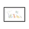 Picture of Dino Parade I _GroupedProduct_Rectangle_Landscape_Mini_ _GroupedProduct_Rectangle_Landscape_Framed_Matted_