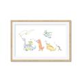 Picture of Dino Parade I _GroupedProduct_Rectangle_Landscape_Mini_ _GroupedProduct_Rectangle_Landscape_Framed_Matted_