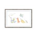 Picture of Dino Parade I _GroupedProduct_Rectangle_Landscape_Mini_ _GroupedProduct_Rectangle_Landscape_Framed_Matted_