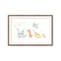 Picture of Dino Parade I _GroupedProduct_Rectangle_Landscape_Mini_ _GroupedProduct_Rectangle_Landscape_Framed_Matted_